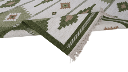 Röllakan Korallen - grön - Designmatta.se