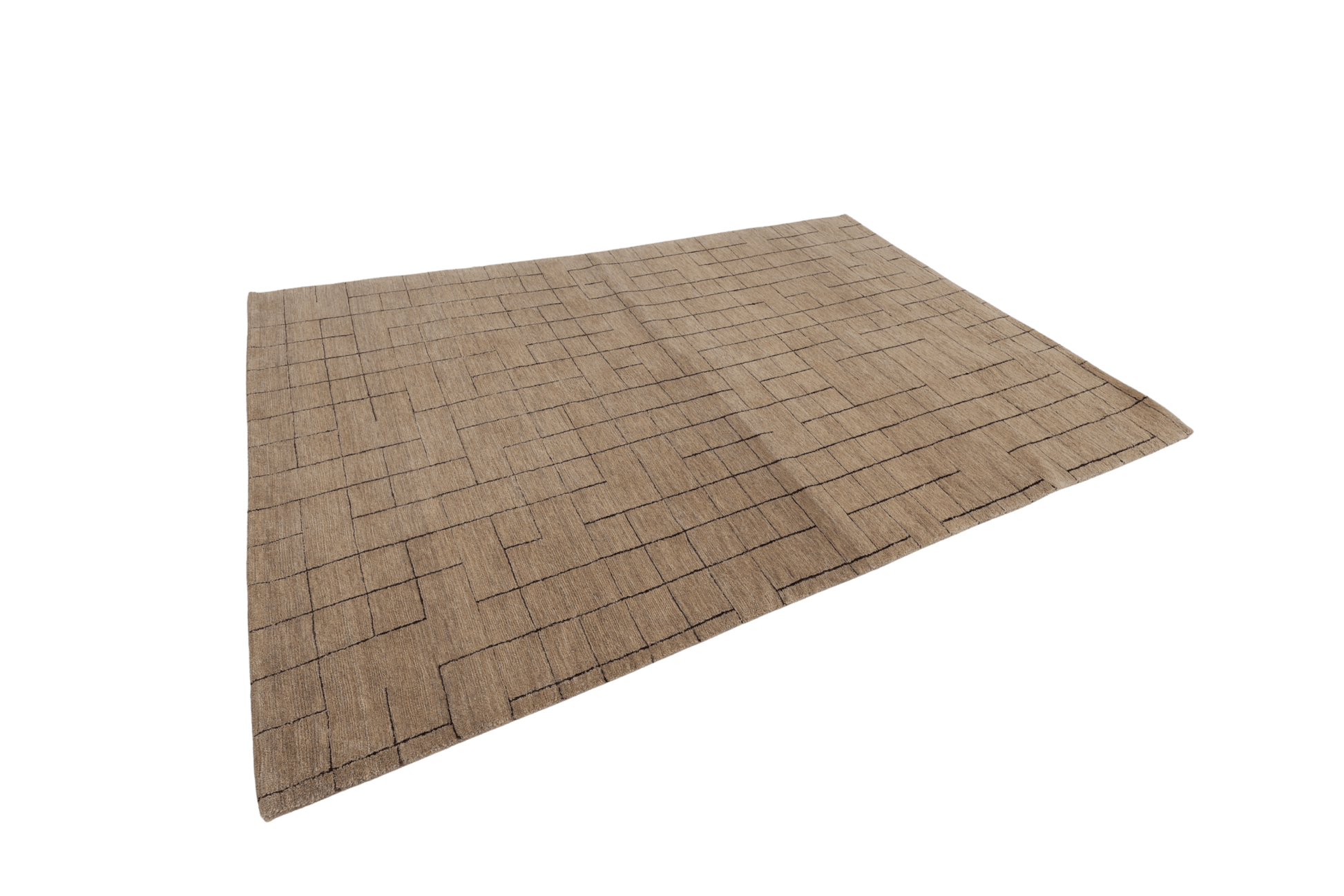 Minimal Maze - Beige sand - Designmatta.se