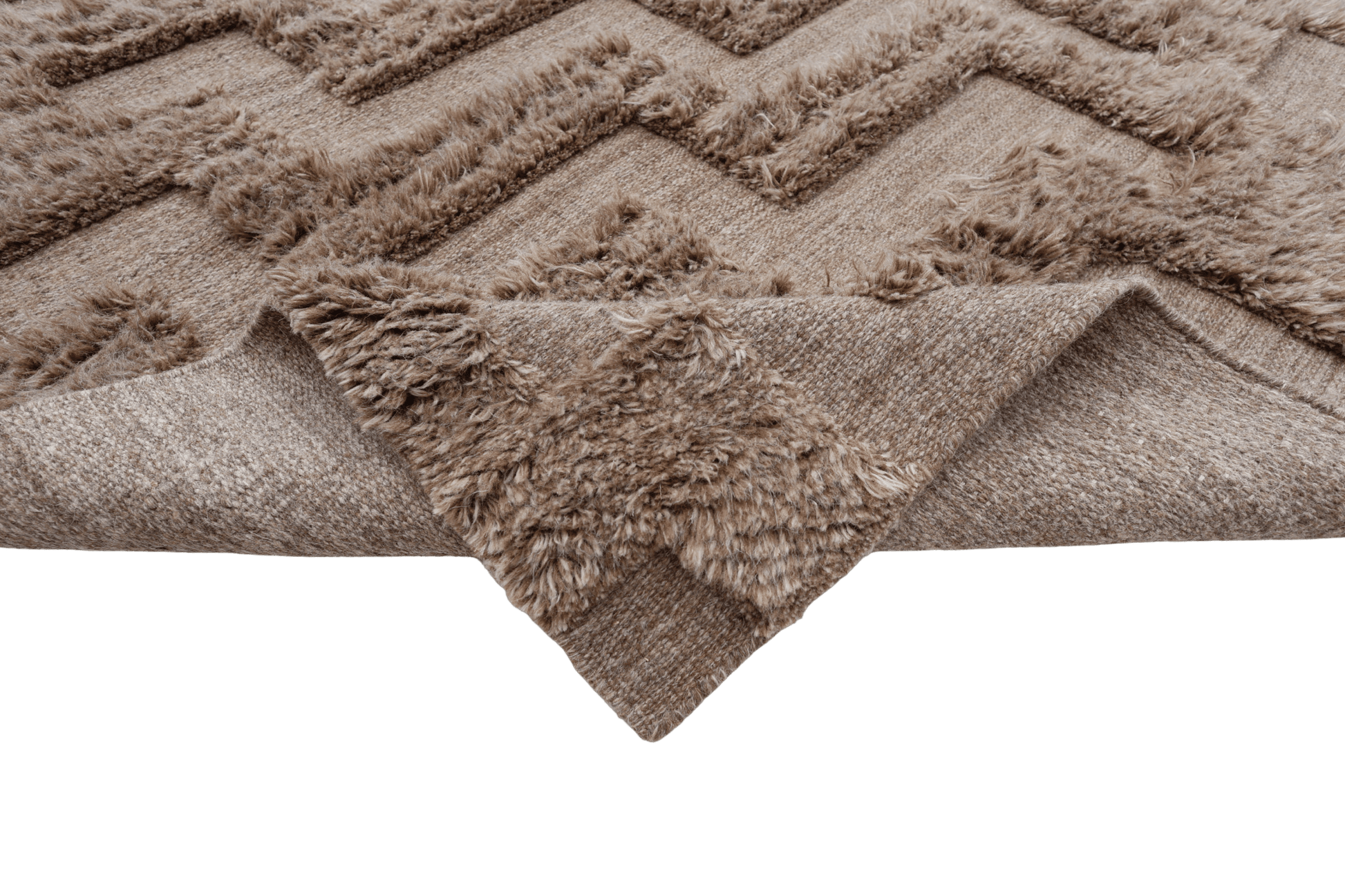 Labyrint - brun - Designmatta.se