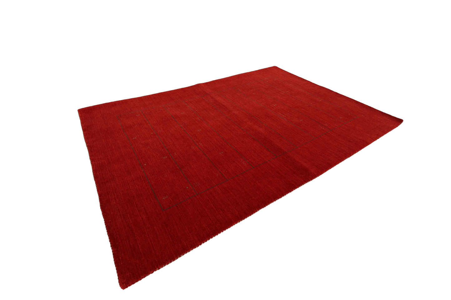 Gabbeh - Röd - Designmatta.se
