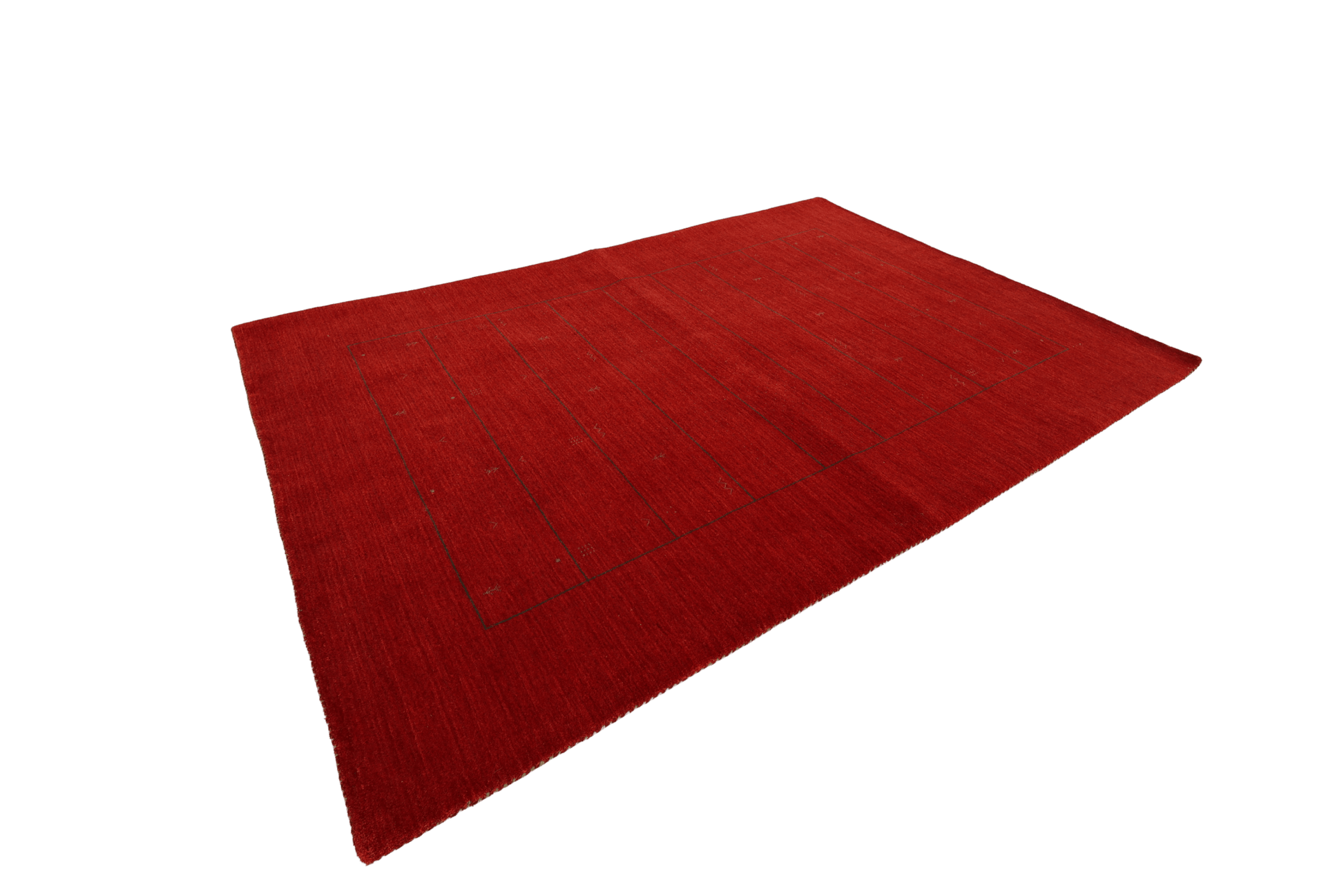 Gabbeh - Röd - Designmatta.se