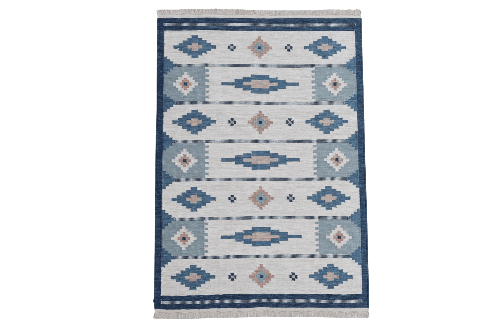 Röllakan Korallen - blå - Designmatta.se