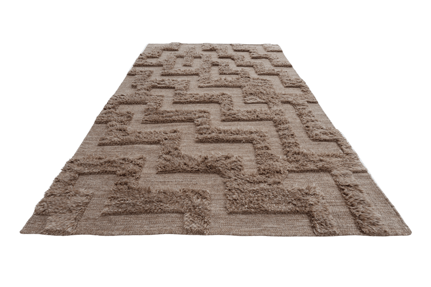 Labyrint - brun - Designmatta.se