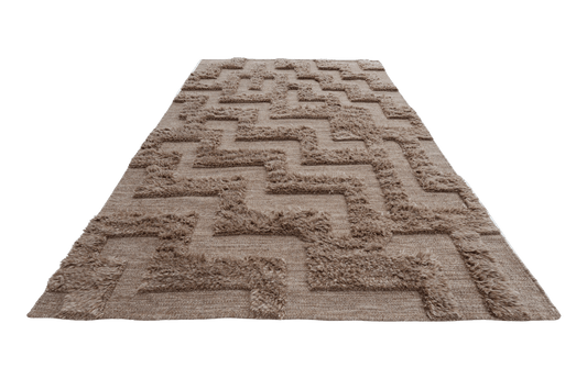 Labyrint - brun - Designmatta.se