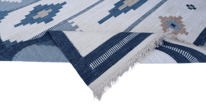 Röllakan Korallen - blå - Designmatta.se