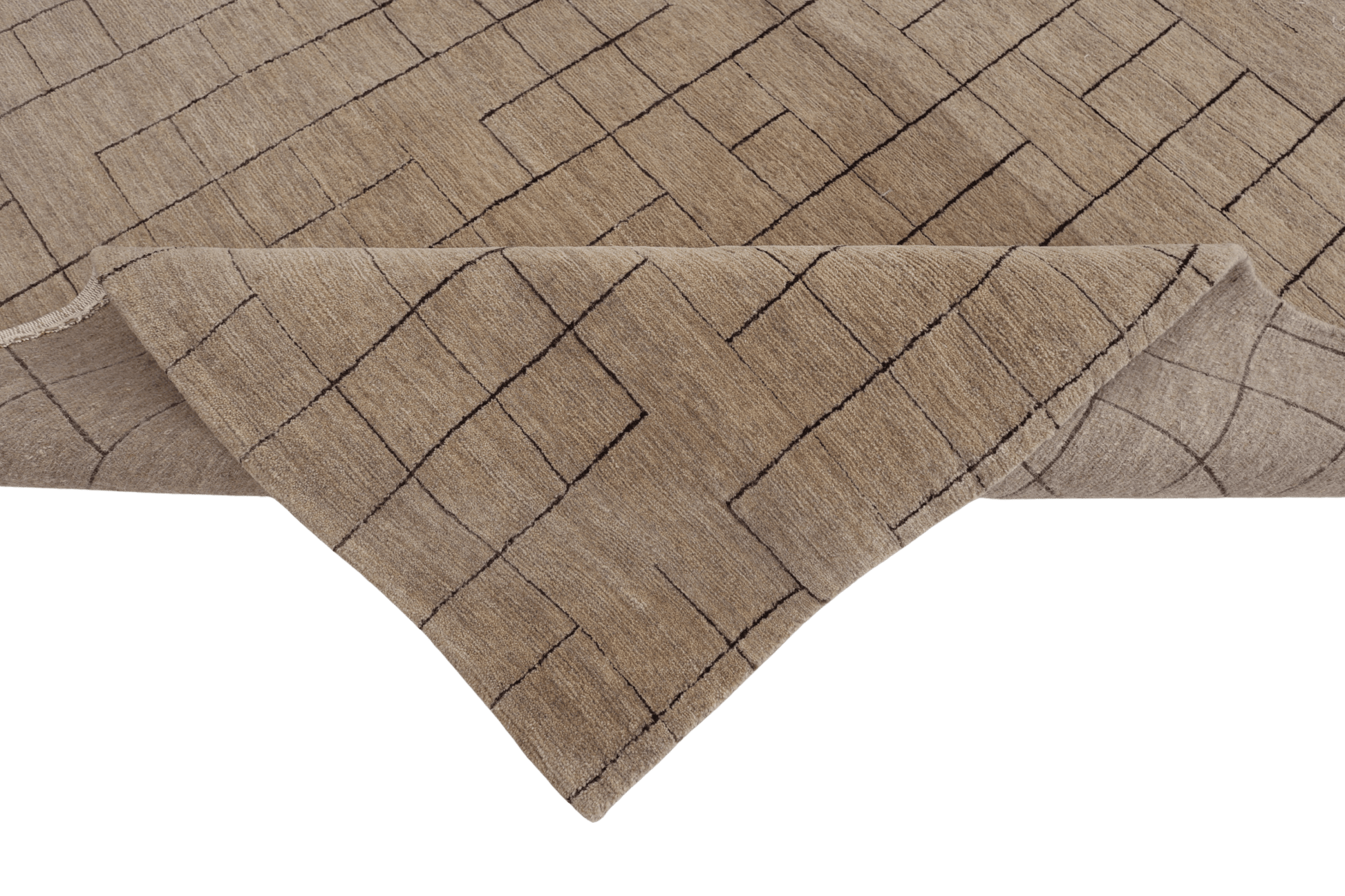 Minimal Maze - Beige sand - Designmatta.se