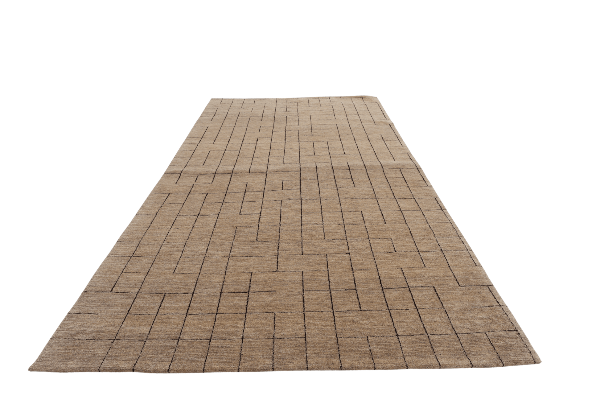 Minimal Maze - Beige sand - Designmatta.se