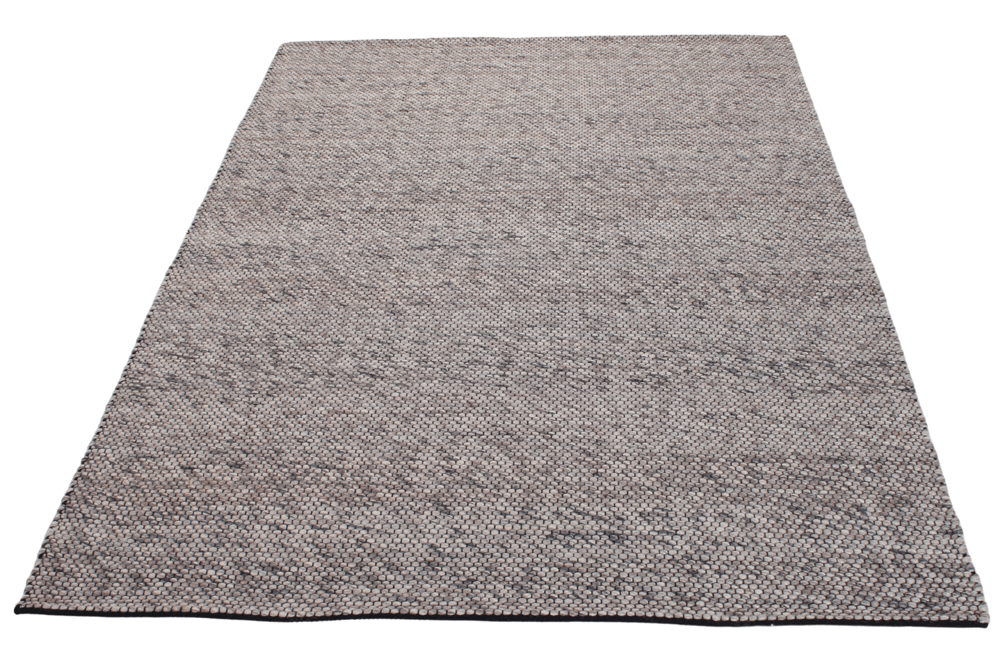 Diamond - dk grå brun - Designmatta.se