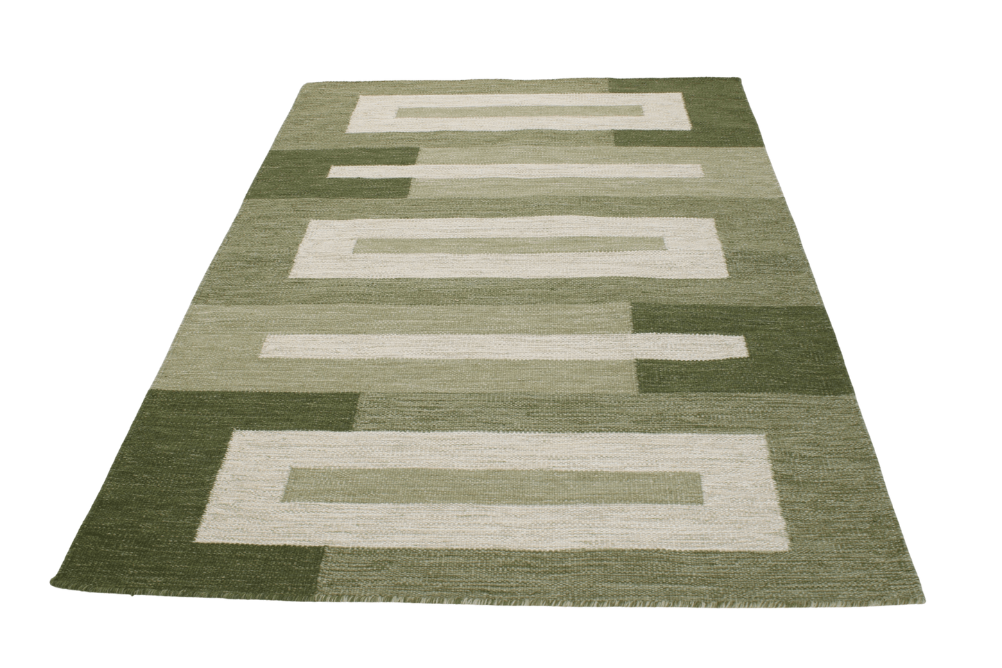 Röllakan Ormen - Grön - Designmatta.se