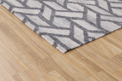 Nordic Hex - Ljusgrå - Designmatta.se