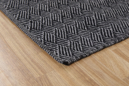 Zebra - svart - Designmatta.se