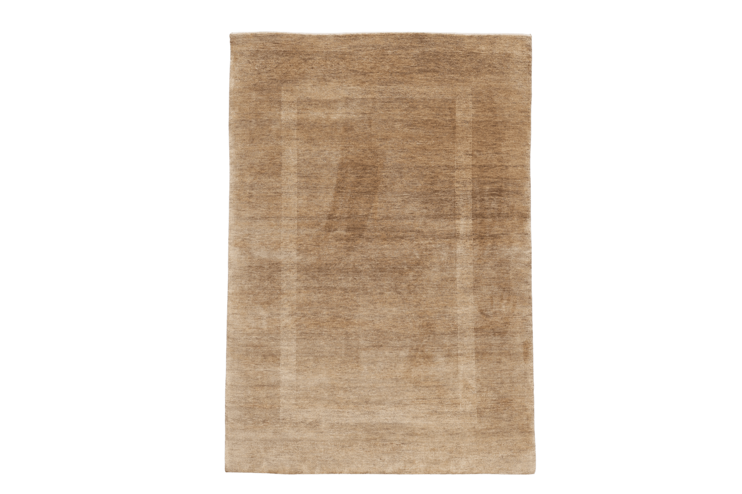 Skymning – Handknuten ullmatta i harmoniska jordtoner - Designmatta.se
