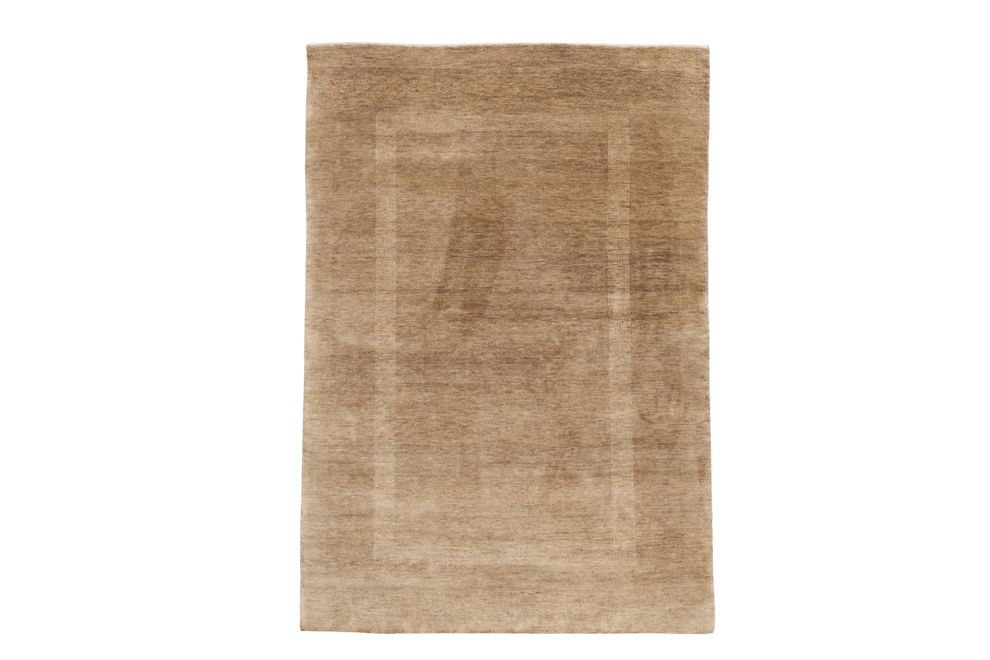 Skymning – Handknuten ullmatta i harmoniska jordtoner - Designmatta.se