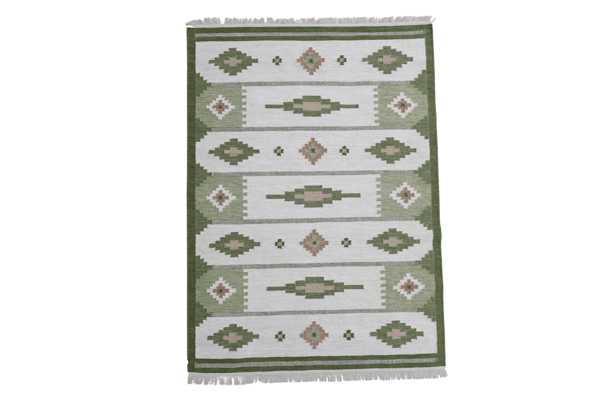 Röllakan Korallen - grön - Designmatta.se