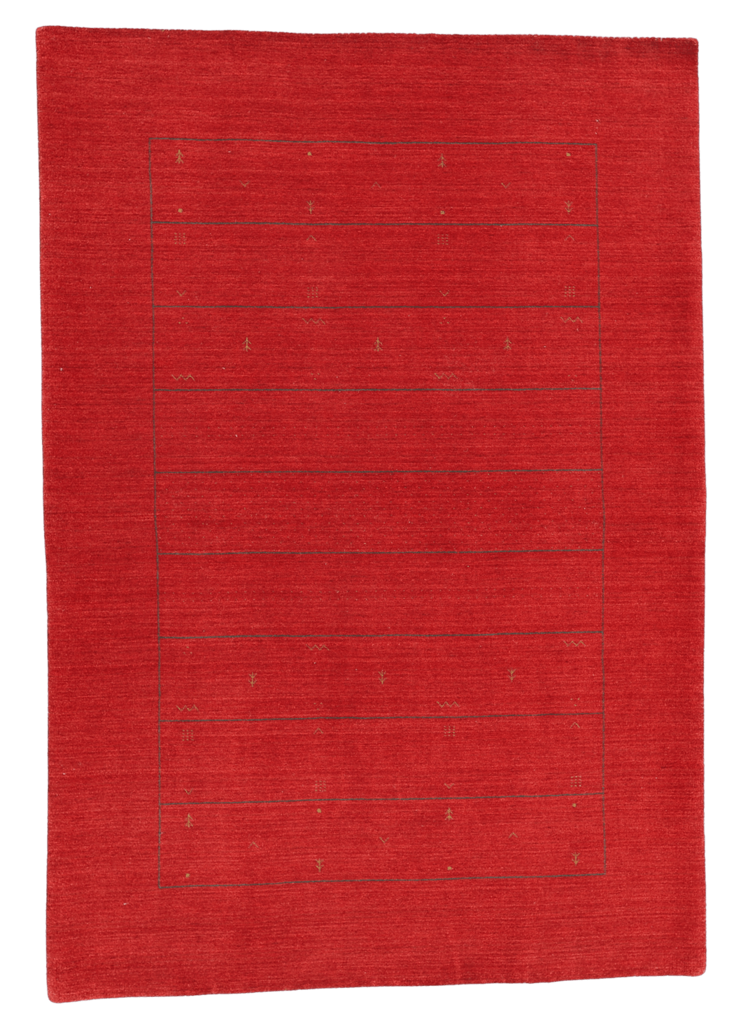 Gabbeh - Röd - Designmatta.se