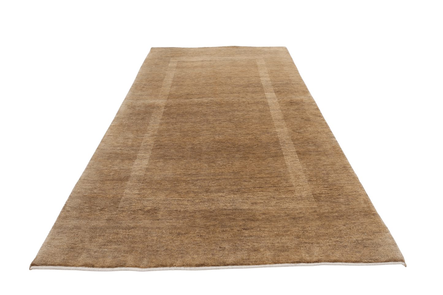 Skymning – Handknuten ullmatta i harmoniska jordtoner - Designmatta.se