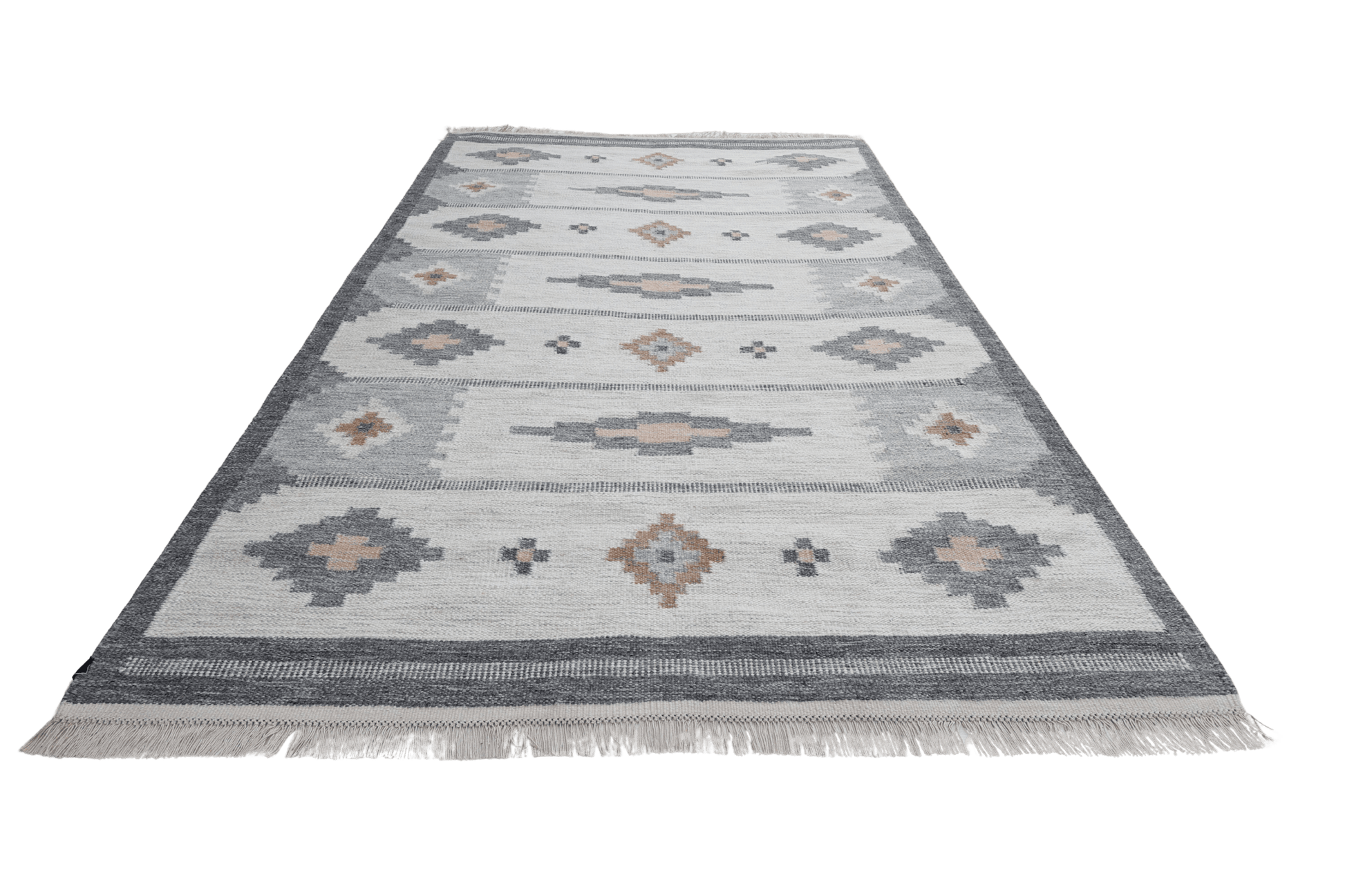 Röllakan Korallen - grå - Designmatta.se