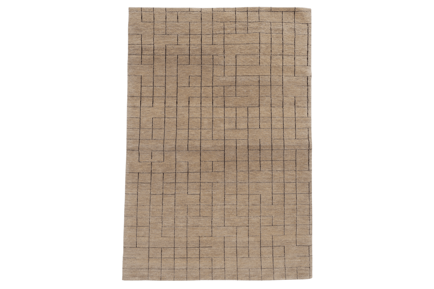 Minimal Maze - Beige sand - Designmatta.se