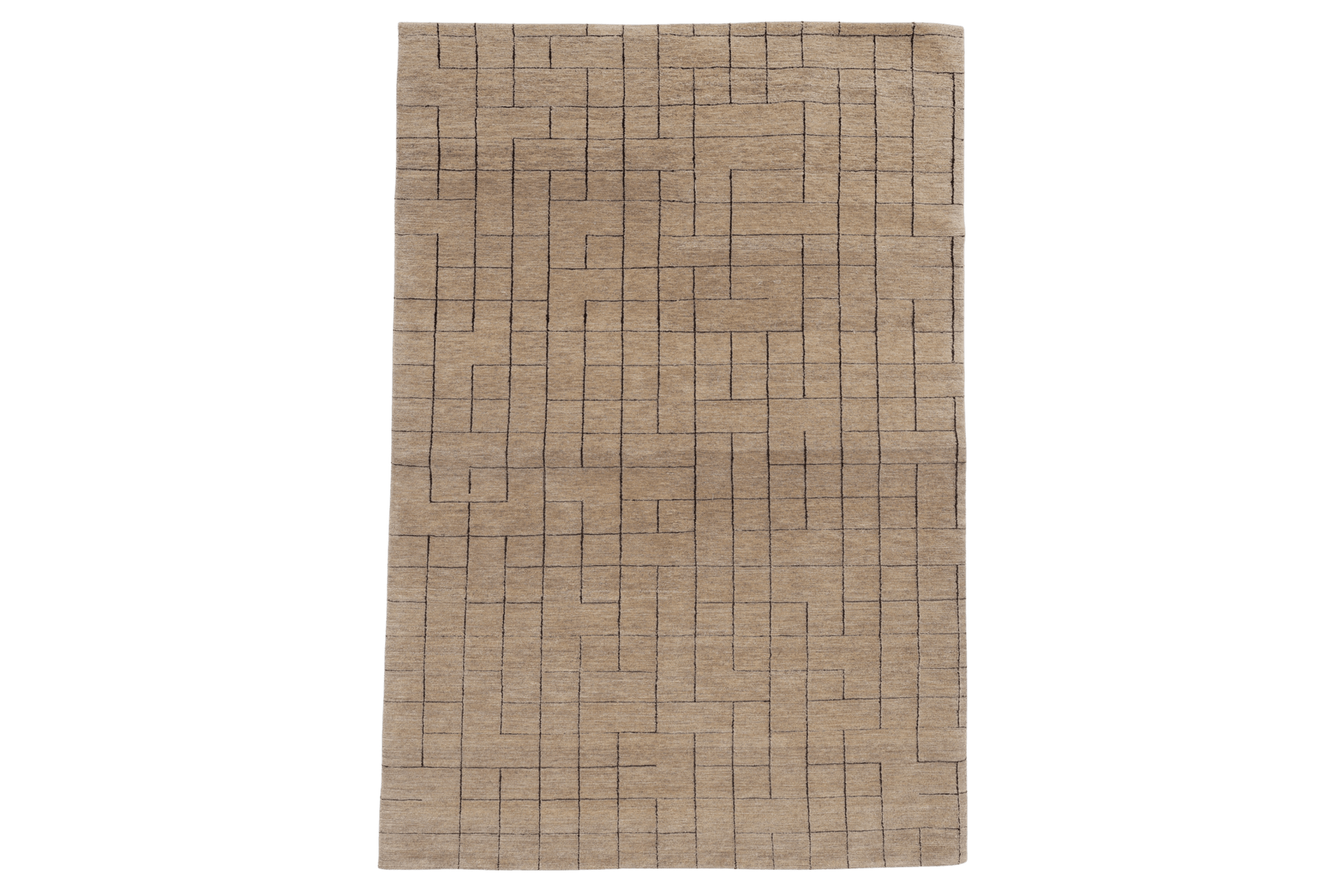 Minimal Maze - Beige sand - Designmatta.se