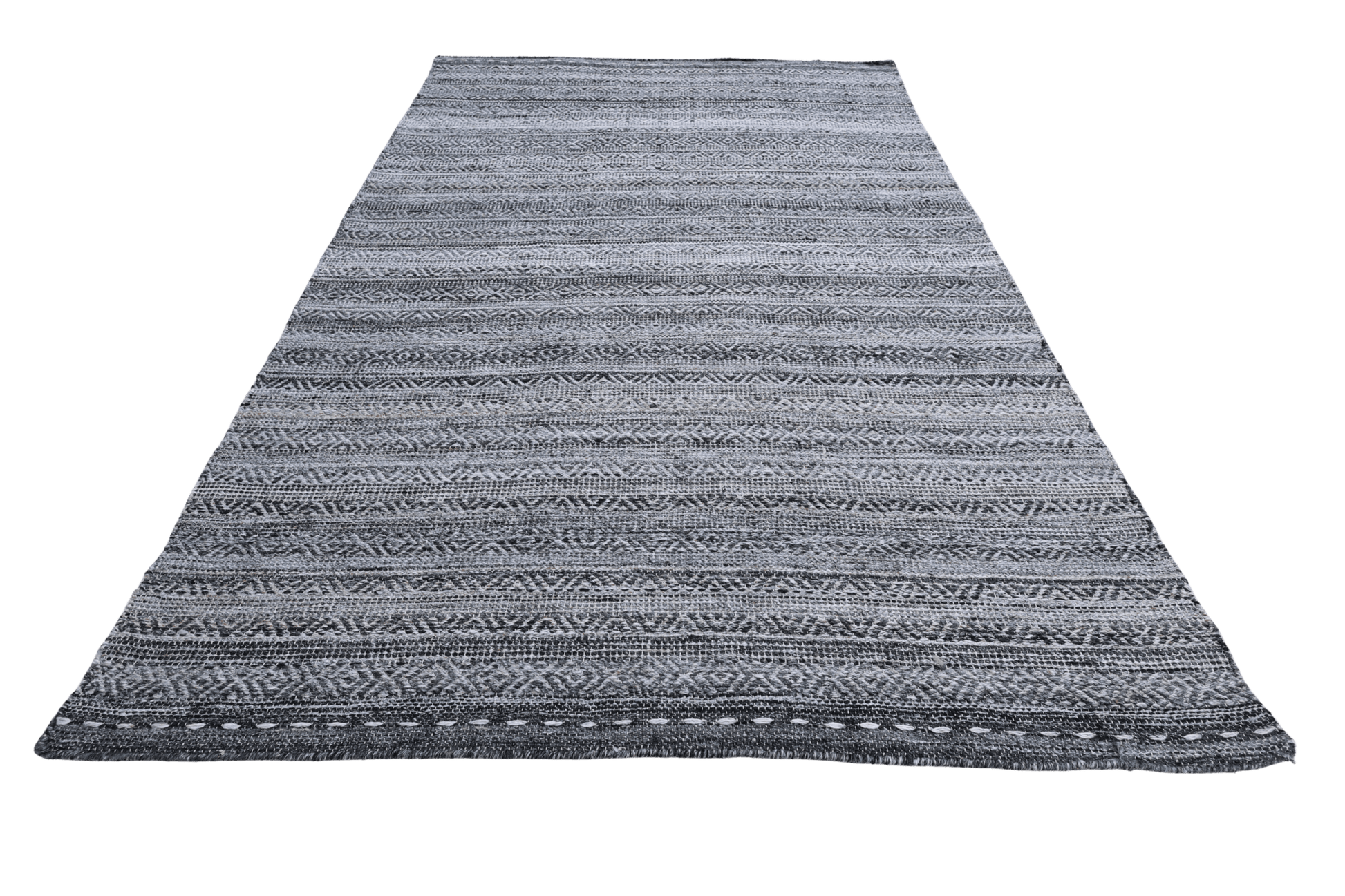 Röllakan Tradition - svart - Designmatta.se