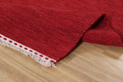 Solväv - Röd - Designmatta.se